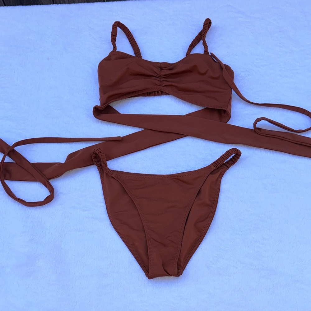 PARI DESAI Sarita Swimsuit - Umber Size XS - Picture 3 of 9